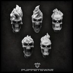Burning skulls