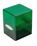 Satin Cube - Glitter Green