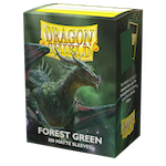 Dragon Shield Matte Sleeves Standard Size - Forest Green (100 sleeves)