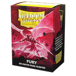 Dragon Shield Matte Dual Sleeves Standard Size - Fury (100 sleeves)