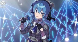 Ultra Pro - hololive OFFICIAL CARD GAME Stitched Playmat - Hoshimachi Suisei