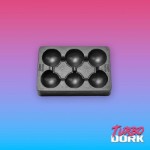 Turbo Dork: Small Black Non-Stick Silicone Dry Palette