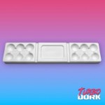 Turbo Dork: Large White Non-Stick Silicone Dry Palette