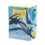 Dragon Shield Matte Dual Standard Sleeves - Sky Blue & Silver (100 ct.) Dragon Shield Matte Dual Standard Sleeves - Sky Blue & Silver (100 ct.)