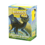 Dragon Shield Matte Dual Standard Sleeves - Yellow & Silver (100 ct.) Dragon Shield Matte Dual Standard Sleeves - Yellow & Silver (100 ct.)