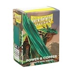 Dragon Shield - Dual Matte Standard Size Sleeves 100pk - Power & Copper Dragon Shield - Dual Matte Standard Size Sleeves 100pk - Power & Copper