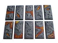 Fire & Brimstone, 25mm x 50mm Cavalry Base, 10 pieces