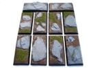 Highland Crags, 25mm x 50mm Cavalry Base, 10 pieces