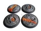 Fire and Brimstone, 50mm Rolled Shoulder Base, 2 pieces