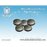 Diamond Plate Bases, 40mm Round (5)