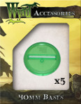 Green Translucent Bases 40mm (5)