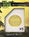 Gold Translucent Bases 40mm (5)