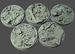 Urban Rubble, 40mm Beveled/Round (5)