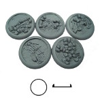 Bone Fields Bases, 40mm Round Lip (5)