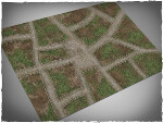 Mousepad games mat, size 4x6, cobblestone streets theme