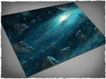 Mousepad games mat, size 4x6, asteroid field theme