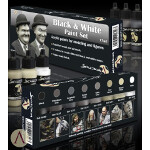 Black And White Paint Set
